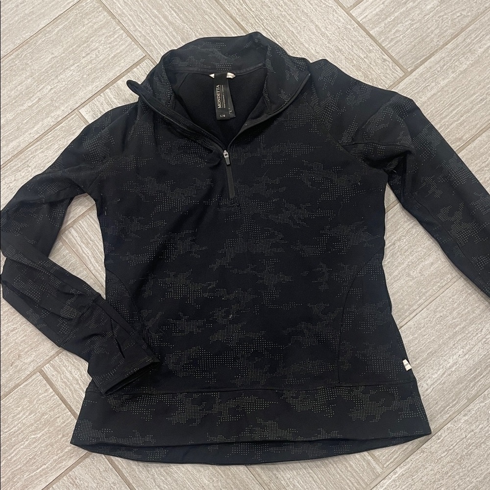 Women’s Black Mondatta Quarter-Zip Pullover
